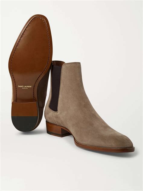 ysl brown chelsea boots|YSL Chelsea boots wyatt.